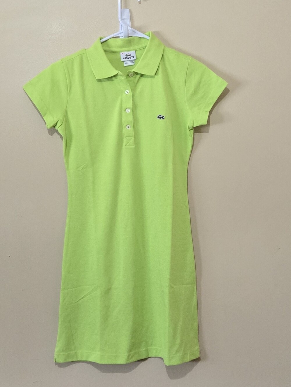 Lacost Slim Stretch Mini Pique Polo Dress
